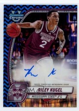 Riley Kugel Bowman 2024 Black Blue Refractor /100 Auto