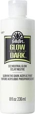 FolkArt Glow in the Dark Acrylic Paint 8 Oz Premium Craft Art Supplies