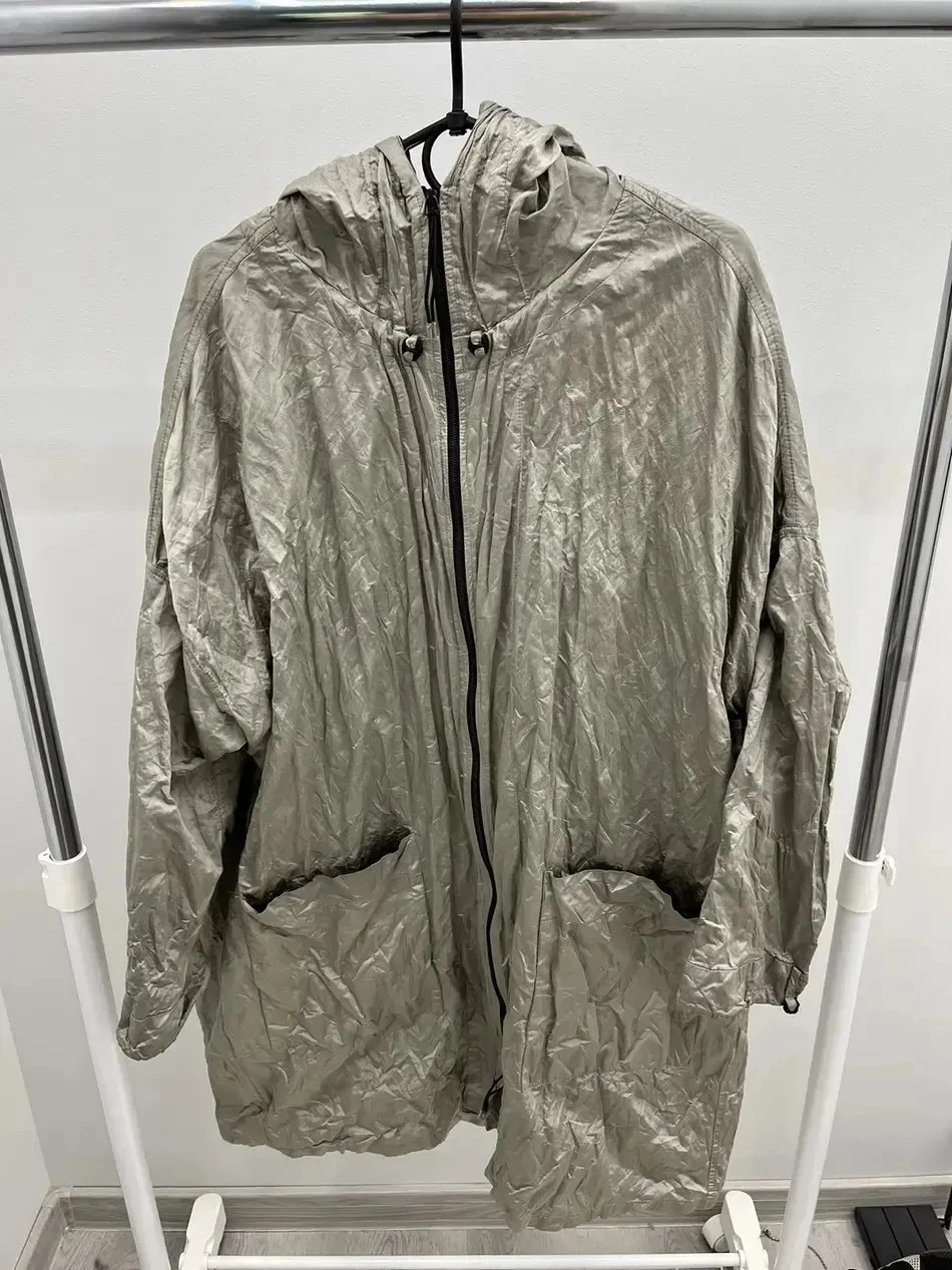 $1138 ANNETTE GORTZ Oversized Poncho Bondage Parka Coat Jacket With Straps L/XL