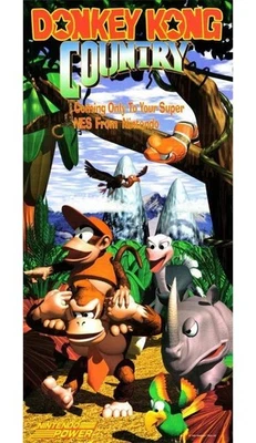 Donkey Kong Country Nintendo Power Poster - Digitally Enhanced