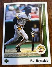 1989 Upper Deck Baseball Trading Card Pirates R.J. Reynolds #315
