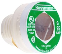 Bussmann S-25 25 Amp Type S Time-delay Dual-element Plug Fuse Rejection Base ... on sale Bussmann S-25 25 Amp Type S Time-delay Dual-element Plug Fuse Rejection Base ... on sale