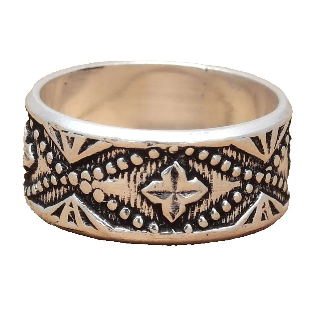 Anillo de Plata Plateado Banda 5.5 Anillos de Moda