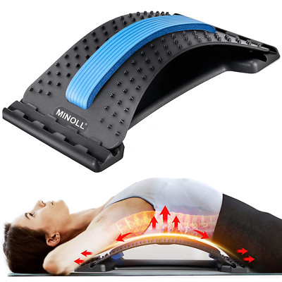 Back Stretcher for Lower Pain Relief Adjustable Lumbar Back Support Spine  Board