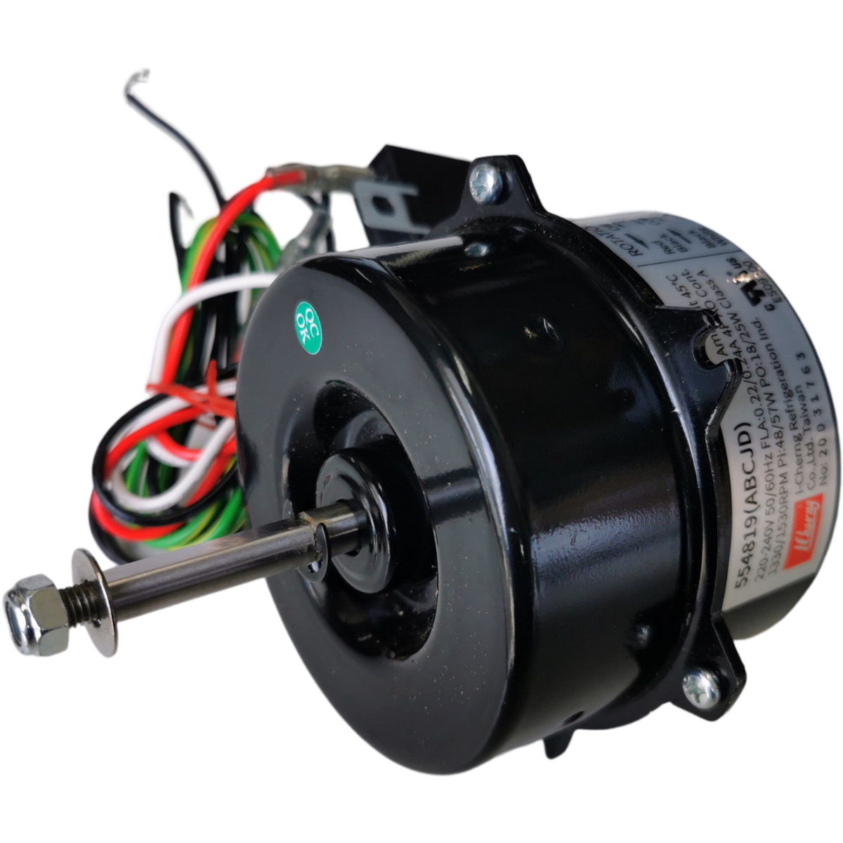 Model: 554819 I-Cherng CONDENSING FAN MOTOR 25W Thermally