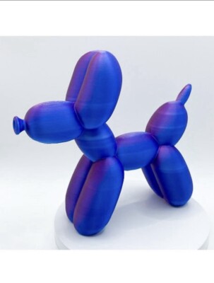 Ballonhund   Bunte 3D-gedruckte Figur / Balloon Dog   3D Printed Figurine