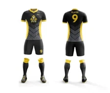 12 Custom Made Soccer Uniforms / Sublimated Jersey & Shorts All Sizes $24/Set-
