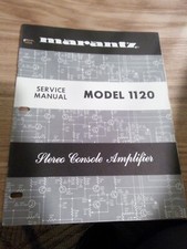 Amplificatore console stereo Marantz 1120 manuale di servizio ORIGINALE. NON fotocopia!