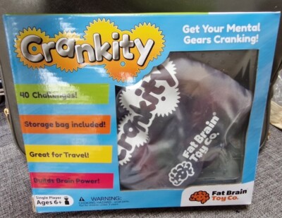 Fat Brain Toys Crankity Brain Teaser Gear puzzle unused complete