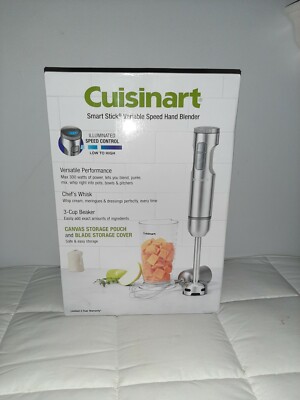 Cuisinart Smart Stick Hand Mixer - Model HB-600PC - New In Box Chrome 