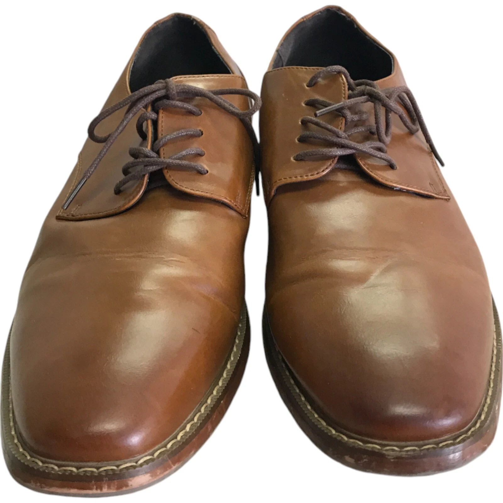 VANS Scarpe eleganti Van Heu Garret Oxford marroni da uomo taglia 12M ecopelle stringate