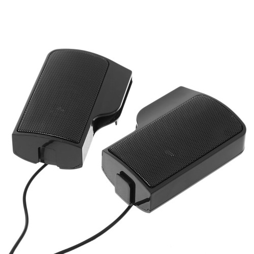 1 Pair Mini USB Powered Line Control Stereo Clip-On Speaker For Notebook Laptop - Photo 4/9