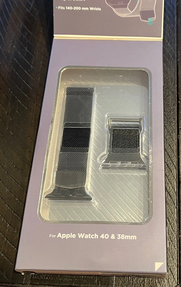 Raptic Hybrid Mesh Apple Watch 8 6 7 SE Band 40 38mm Stainless