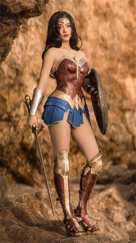 Justice League Wonder Woman Cosplay Armor Costume Outfit Diana Halloween Uniform