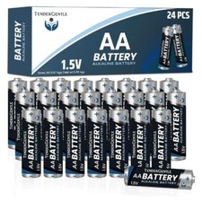 24 Pack Double AA Batteries, Ultra Long Lasting Battery, No Mercury or Cadmium 0.56 per gallon