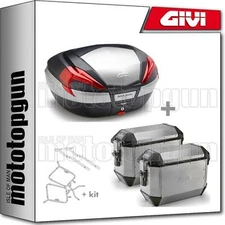 GIVI CASE MAXIA4 V56N + SUITCASES TREKKER ALASKA ALA36A HONDA NC 750 X 2020 20