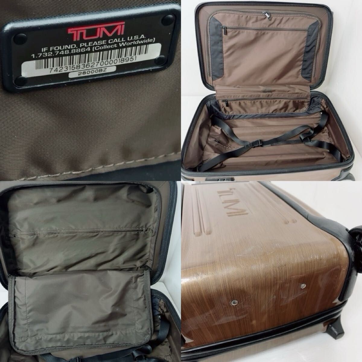 TUMI VAPOR 28000BZ Vapor Suitcase Carry Case Bronze Color TUMI VAPOR 28000BZ Vapor Suitcase Carry Case Bronze Color