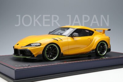 Make Up IDEA 1/18 TOYOTA TOM'S GR Supra 2020 Yellow IM053B JDM | eBay