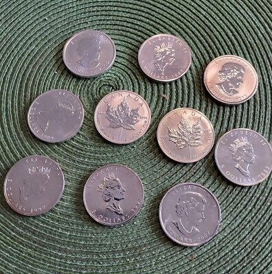 Kanada  5 Dollar Maple Leaf  (Wählen sie unter 1988 - 2025)  1 Unze Silber