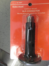 RadioShack 33  4007 XLR Connector surface mount gooseneck to flat surface.