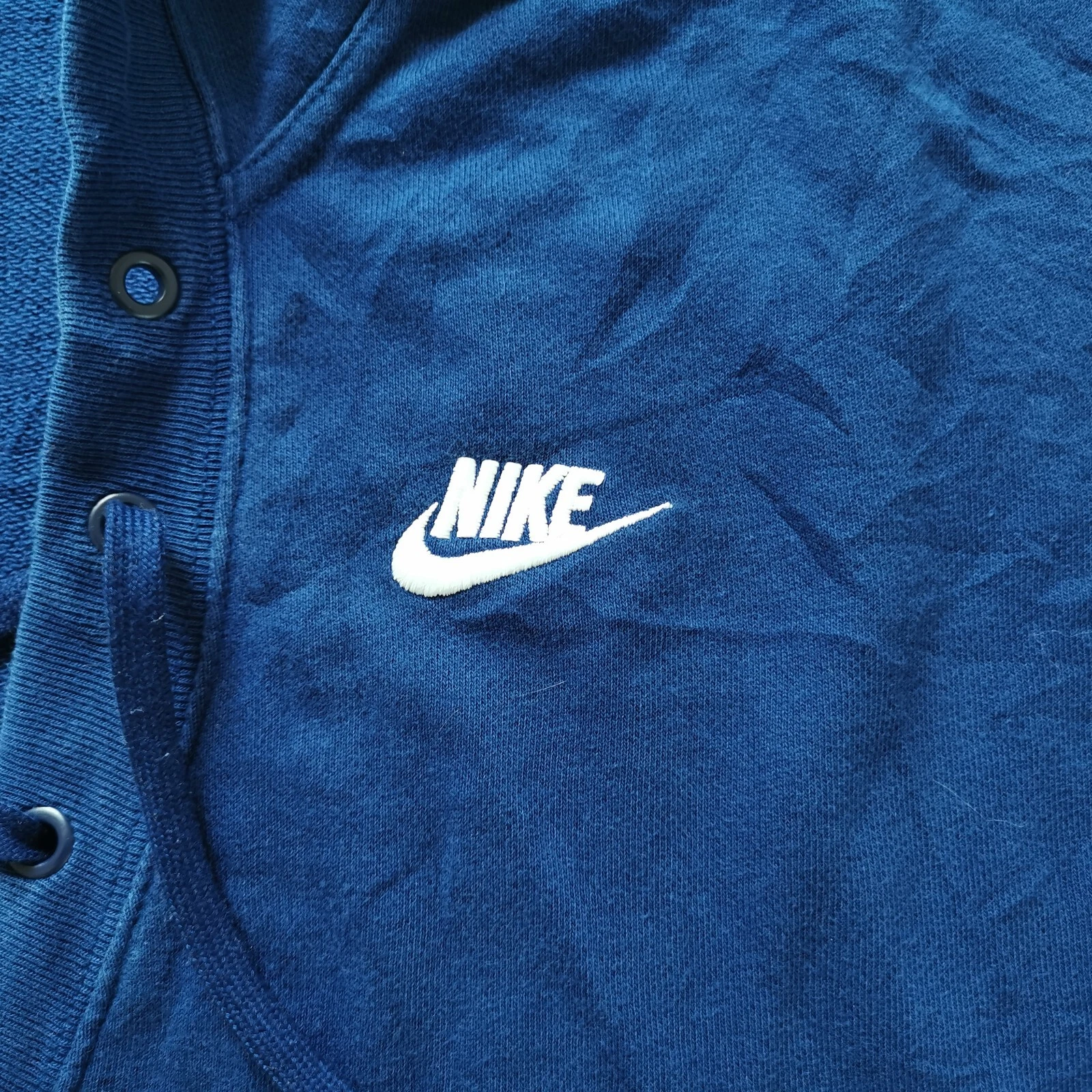 SACAI Nike Casual Sport Logo anni 2000 Felpa con Cappuccio Oversized con Lacci Blu Size XL