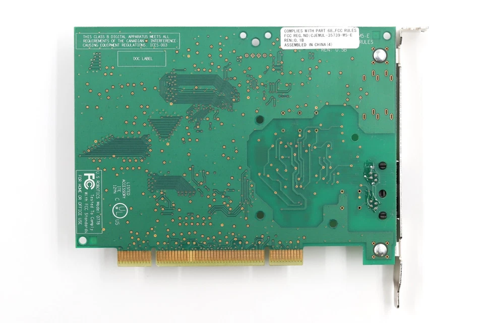 US Robotics Dual-Port RJ11 56K V.92 PCI Pro Modem Card P/N: 64-005610-02R Tested - Image 4 of 4