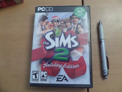 Sims 2 Holiday Edition + Box & 75 Page manual PCCD 4 CD Set