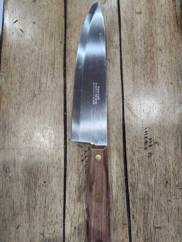 Lot of 2 Vintage Washington Forge Yorktowne Stainless Chef Knifes