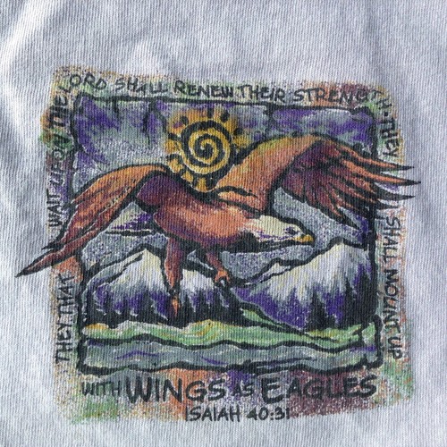 Vintage Jesus Messiah’s Messengers Bible Verse L T-Shirt Faith Tee Nature - Picture 6 of 9