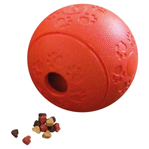 Nobby Hundespielzeug Snackball, Vollgummi, Rot, Ø 11 Cm, Flexibel, Robust-image