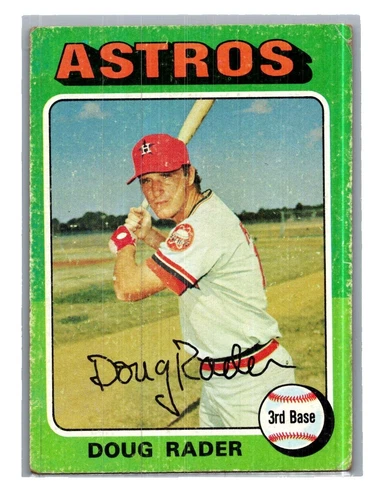Topps Doug Rader Baseball 1975 Season Sports Trading Cards & Accessories
