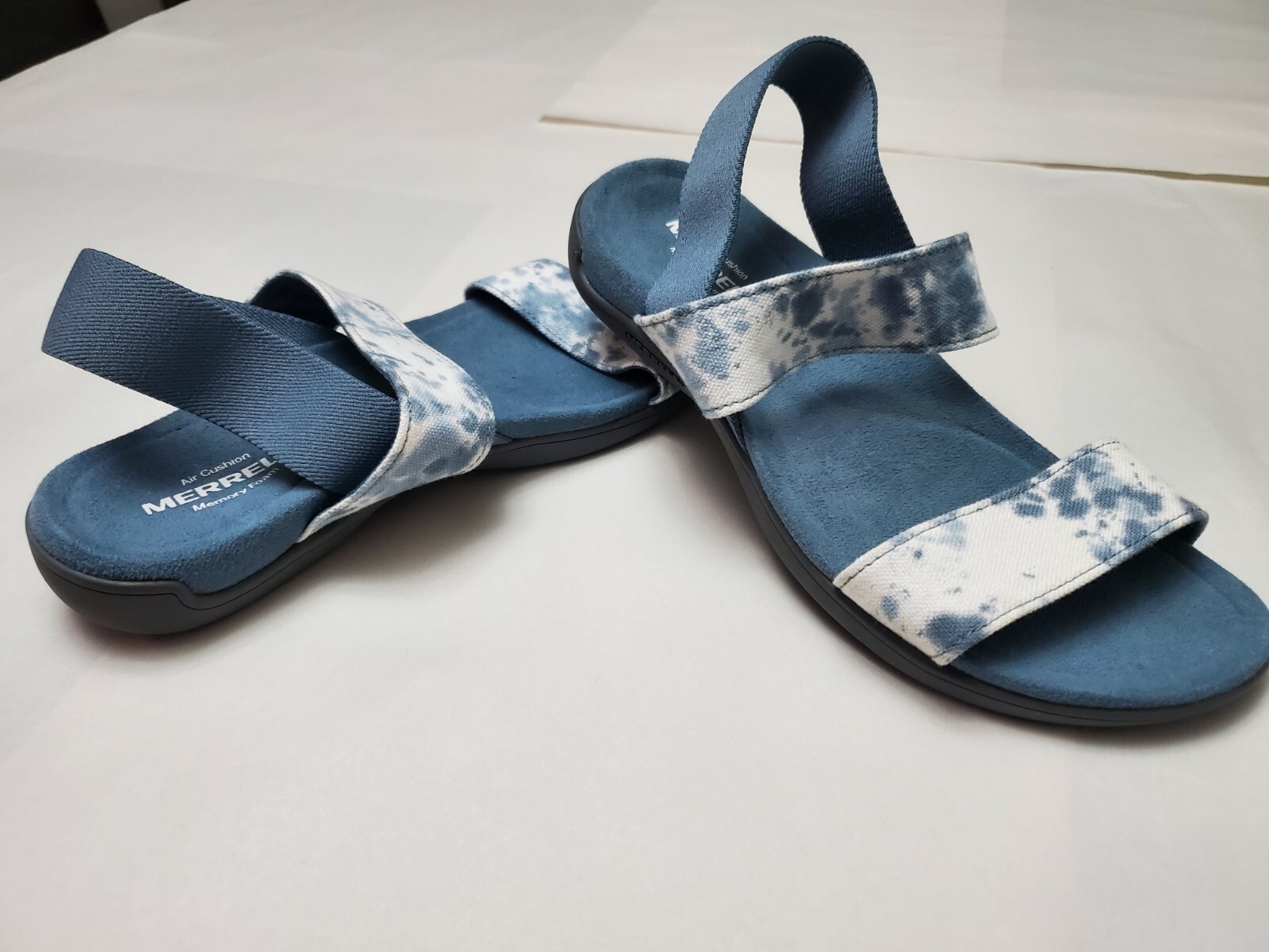 MERRELL DISTRICT FINLAY DONNA TG 6 sandalo comodo blu slingback us intime ottimeioni