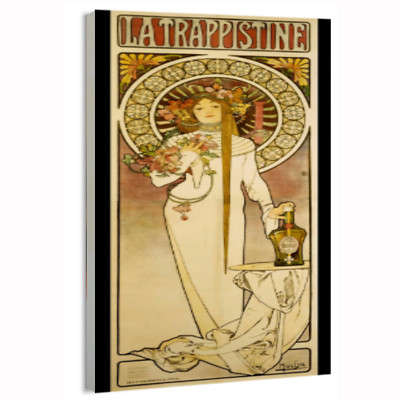 1896 La Trappistine Alphonse Mucha (Czech, 1860-19Concert Poster or Canvas Home