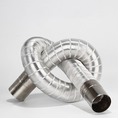 Wood Stove Pipe Multi Flue StovePipe Chimney Liner Bend Flue Pipe Connections - Picture 4 of 9