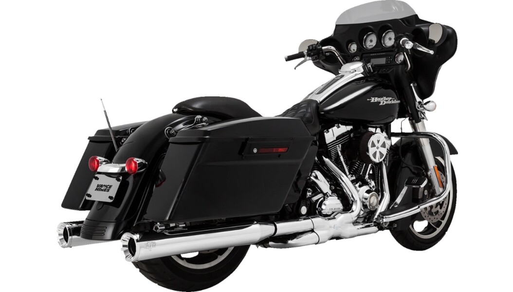 へドン Vance & Hines 16332 Chrome Power Duals Exhaust Pipe 2009-16