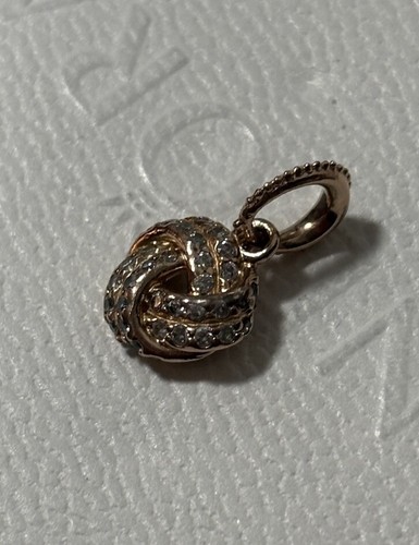 Original Pandora Rose Funkelnder Liebesknoten Anhänger Charm Retired & RARE - Bild 2 von 4