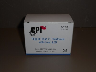 CPI Plug-in Class 2 Transformer w/Green LED P/N CP-2420