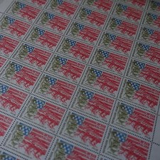 FEUILLE SHEET TIMBRE ETATS UNIS GUERRE MONDIALE N°2477 x50 1987 NEUF** LUXE MNH