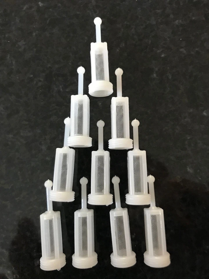 FM Lacksiebe, Lackfilter, Stecksiebe für Fliessbecherpistolen Devilbiss 10 Stück