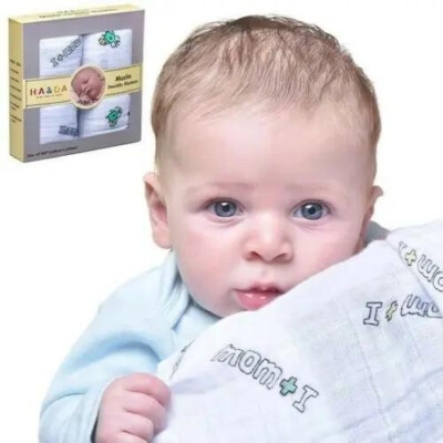 2er-Pack Premium Musselin extra weiche Windel Baby Decken