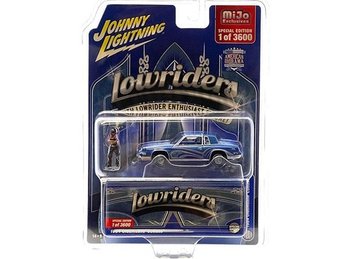 Oldsmobile Cutlass - Lowrider + Figura - 1984 - Azul - Johnny Lightning 1:64 - Imagen 2 de 6