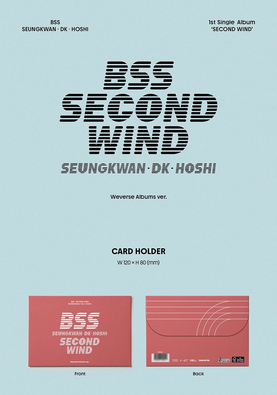 SEVENTEEN BSS SECOND WIND 1st Single Album WEVERSE Ver/QR Card+2