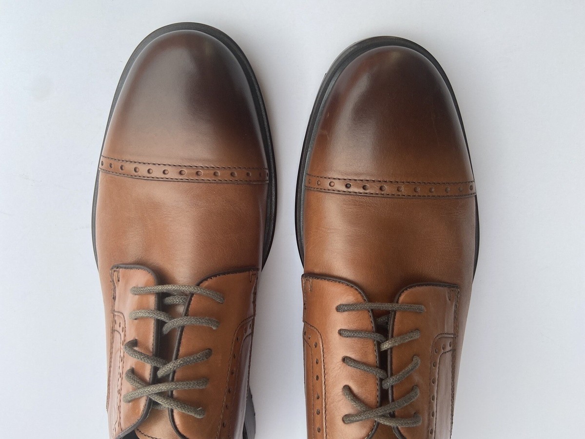 J&M Est. 1850 Brown Leather Wingtip Oxford Shoes Mens 12M | eBay display picture 2