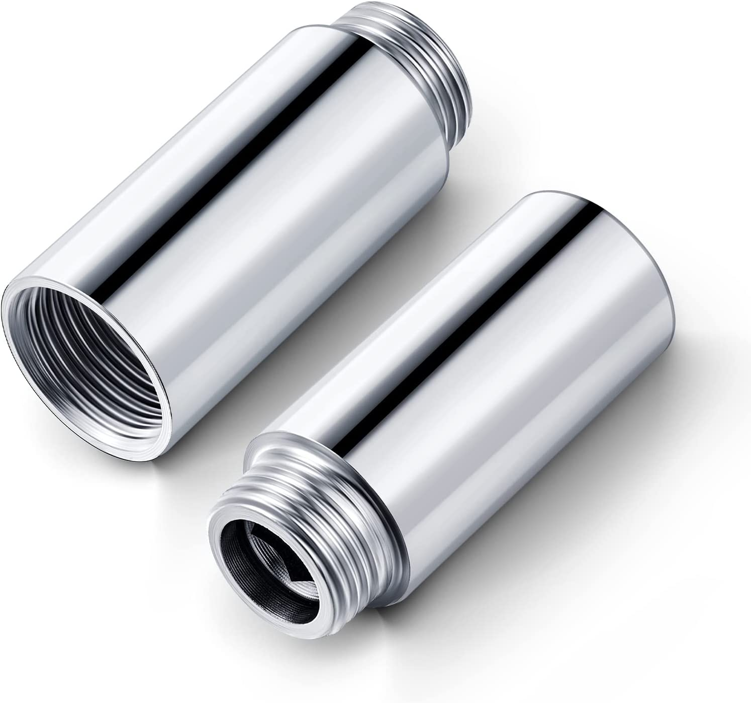 2 Pcs Shower Head Extension Arm Stainless Steel Shower Head Extender Shower Pipe