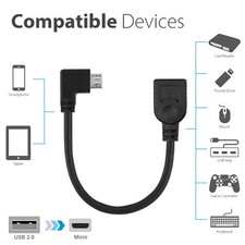 Micro USB OTG to USB 2.0 Adapter Cable for Samsung Galaxy S7/S6/S6 Edge/Note 4/3