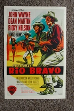 Rio Bravo Lobby Card Movie Poster John Wayne Dean Martin Ricky Nelson
