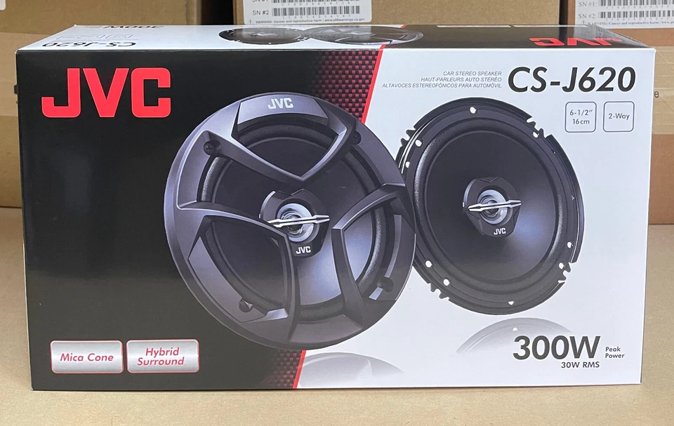JVC 600W TOTAL 2-WAY 6.5 INCH 16cm CAR VAN DOOR/SHELF COAXIAL SPEAKERS OPEN-BOX - Image 2 of 3
