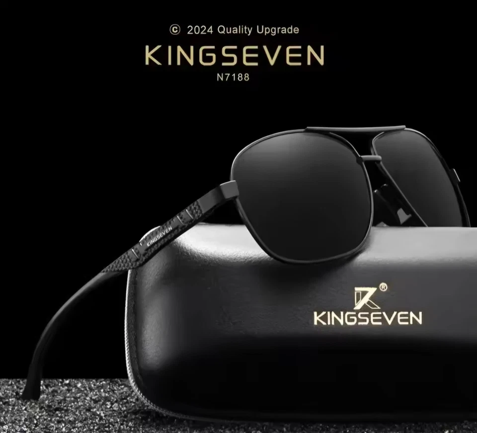 Sonnenbrille Herren Spiegel Pilotenbrille Luftfahrt Männer Polarisiert UV400 HD - Bild 4 von 4