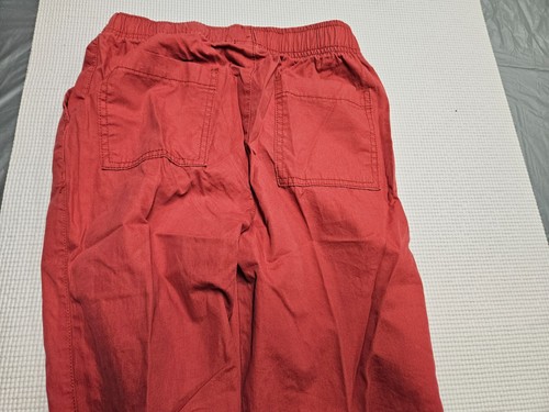 Place Stretch Jogger Pants Red Elastic Waist size 12 - Picture 4 of 5