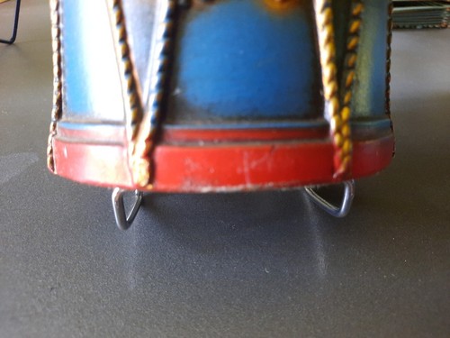Vintage Patriotic Military Drum Bookend - Not A Two Piece Set - Only Have One - Picture 8 of 9
